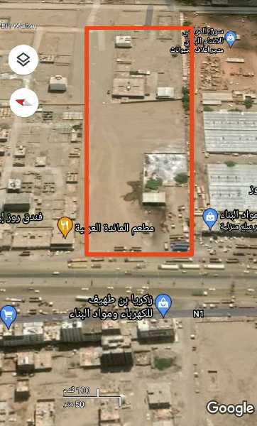 ارضيه علئ شارع90عند جوله الكراع
