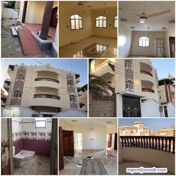 عمارة 3 ادوار مع حوش للإيجار بالكامل